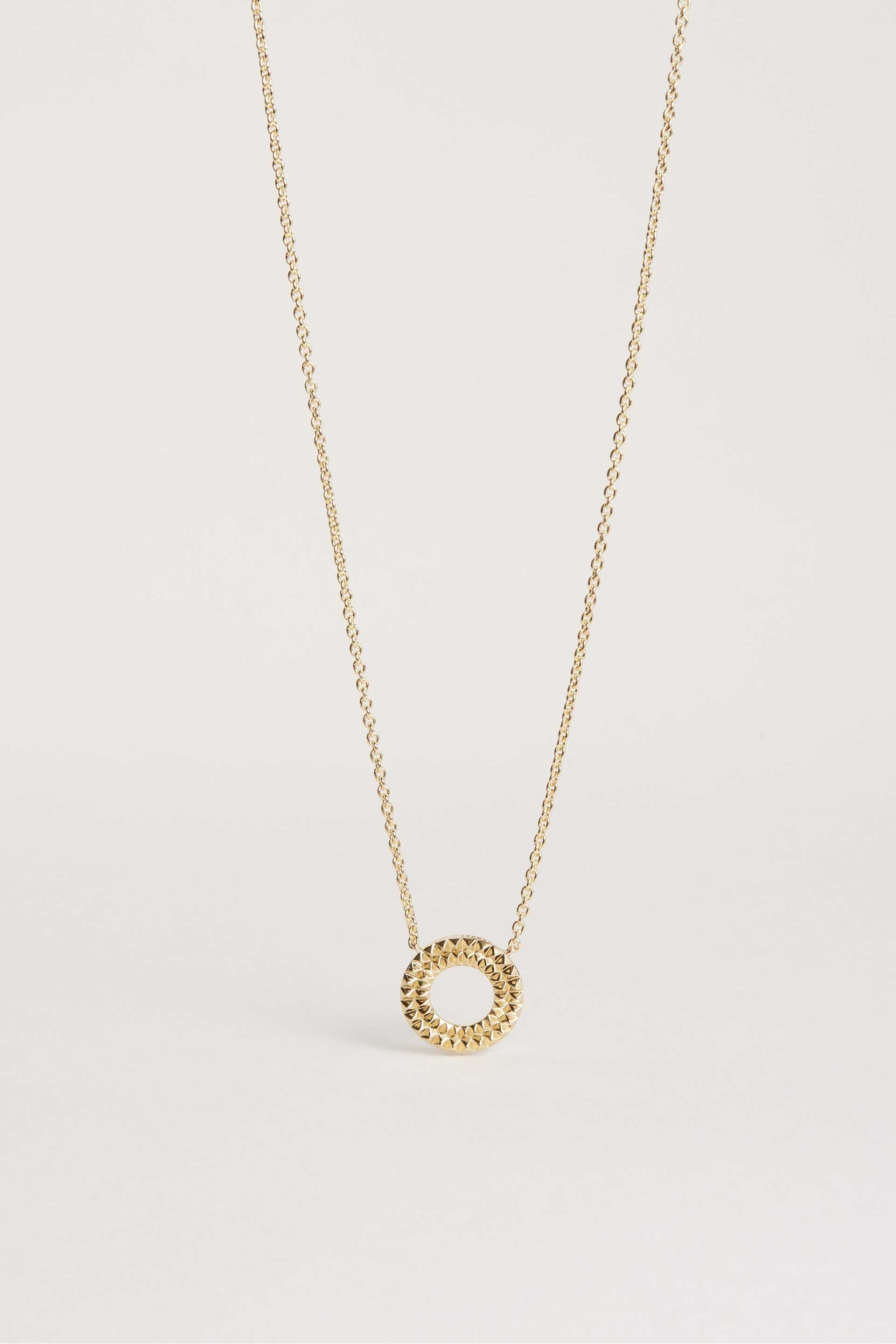Don't take me for Granted Necklace Double Round Gold