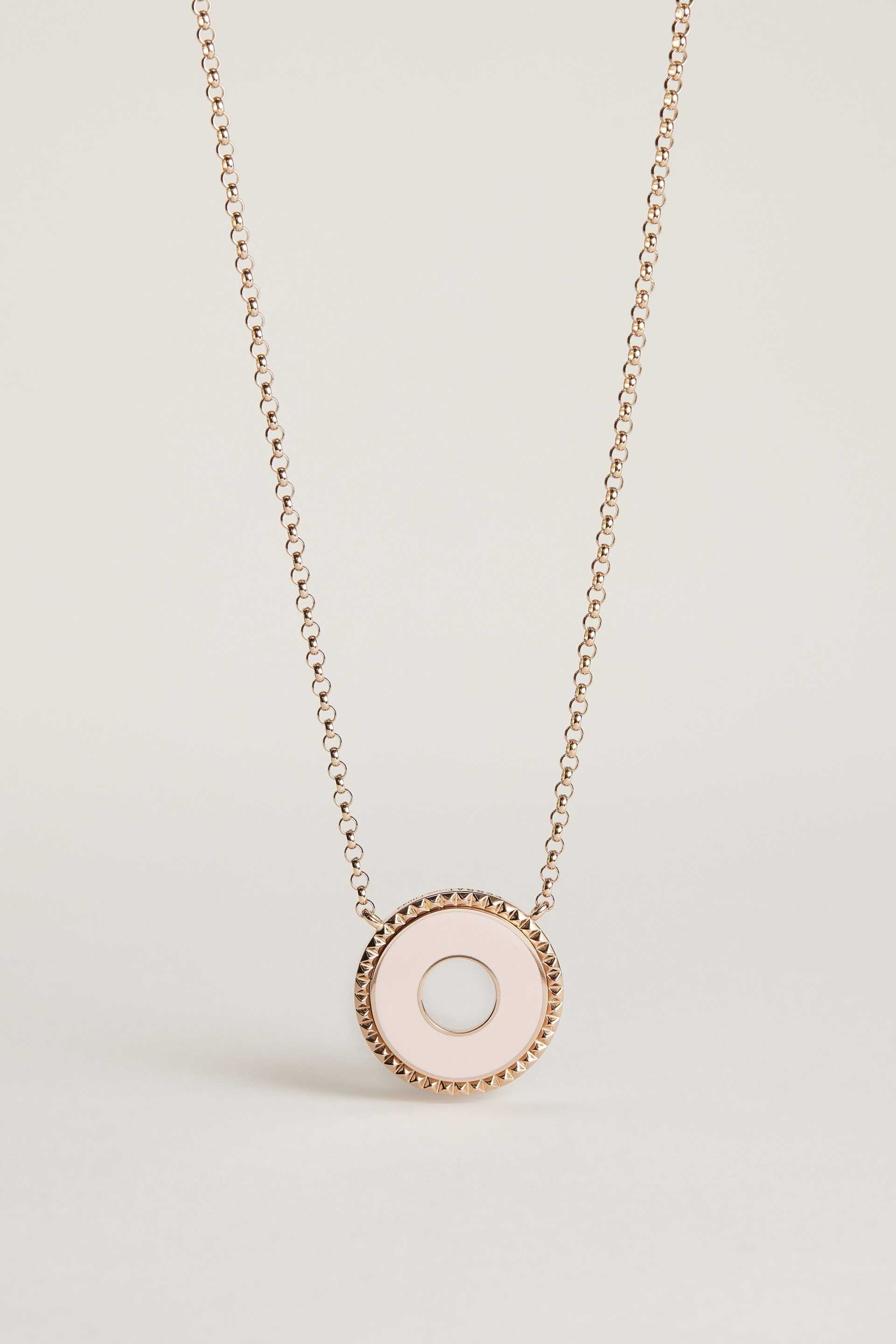 Don't take me for Granted Rose Gold Lacquered Necklace
