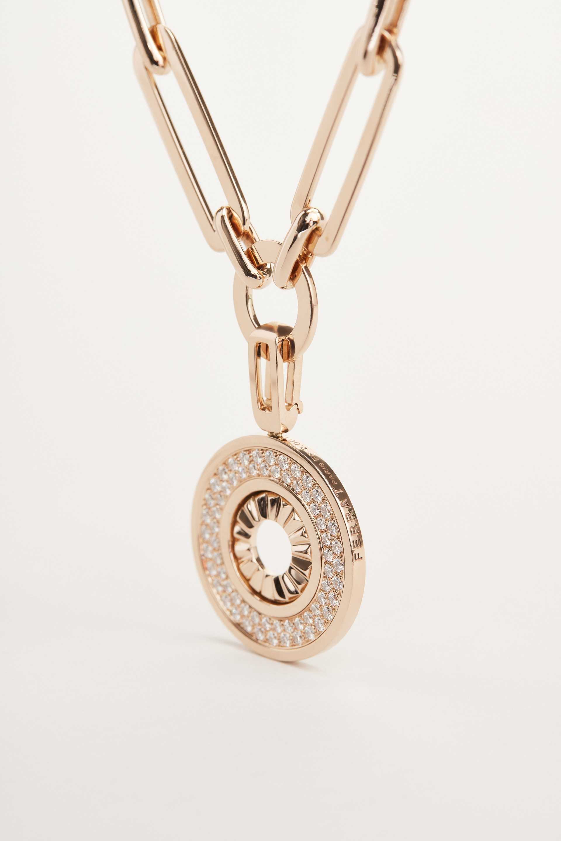 Persona Internal Ray Necklace Rose Gold