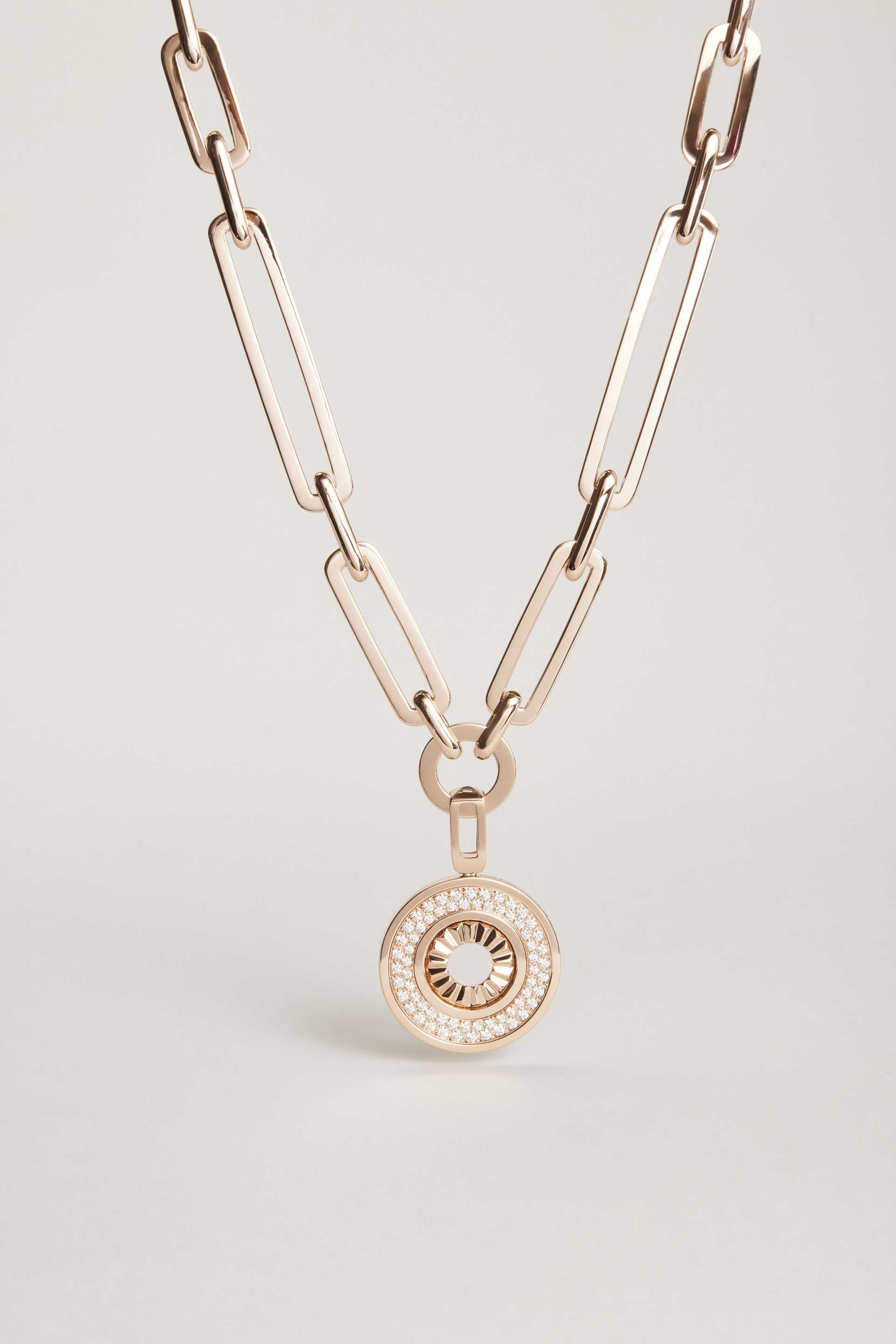 Persona Internal Ray Necklace Rose Gold