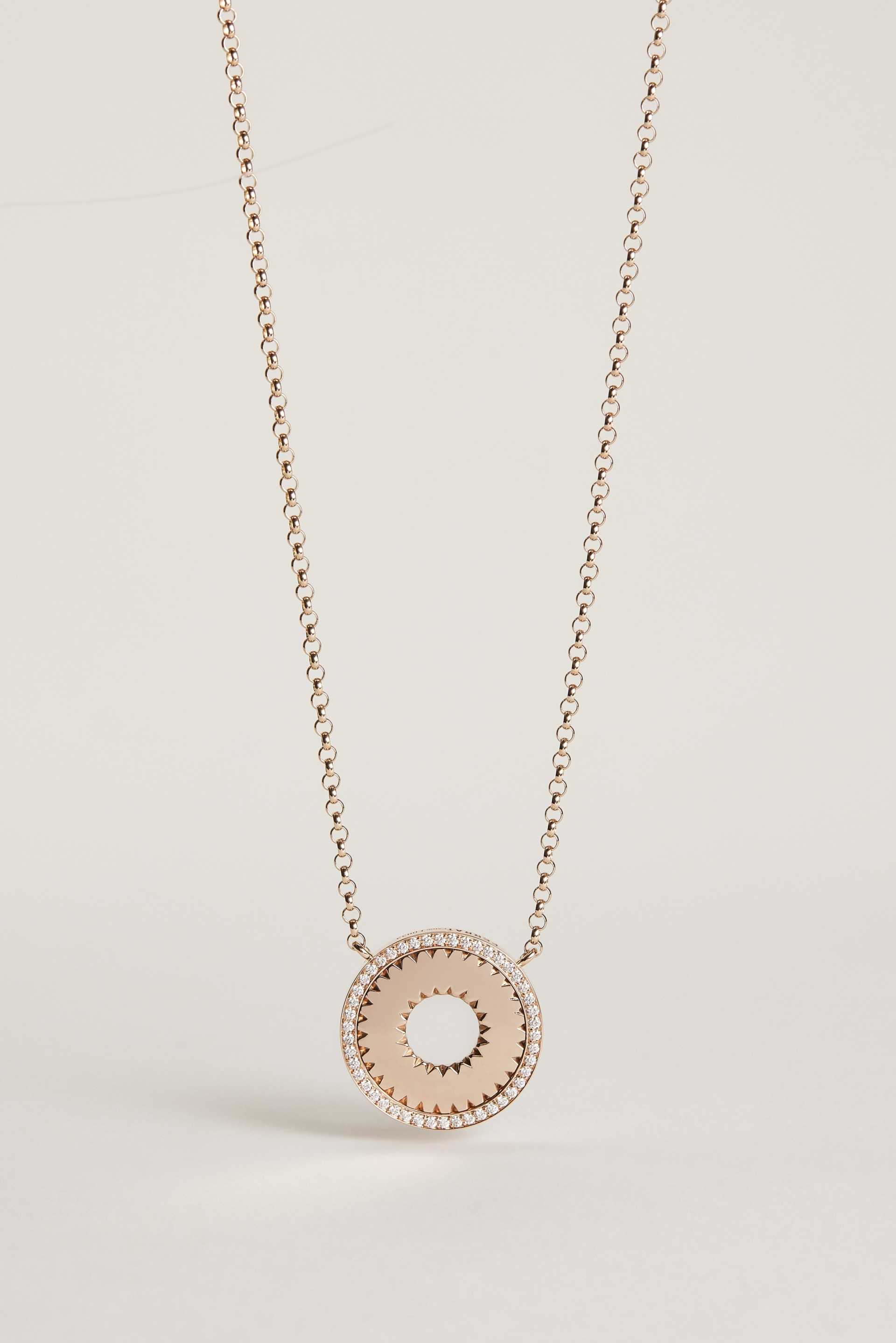 Persona Collier Soleil Rayon Or Rose