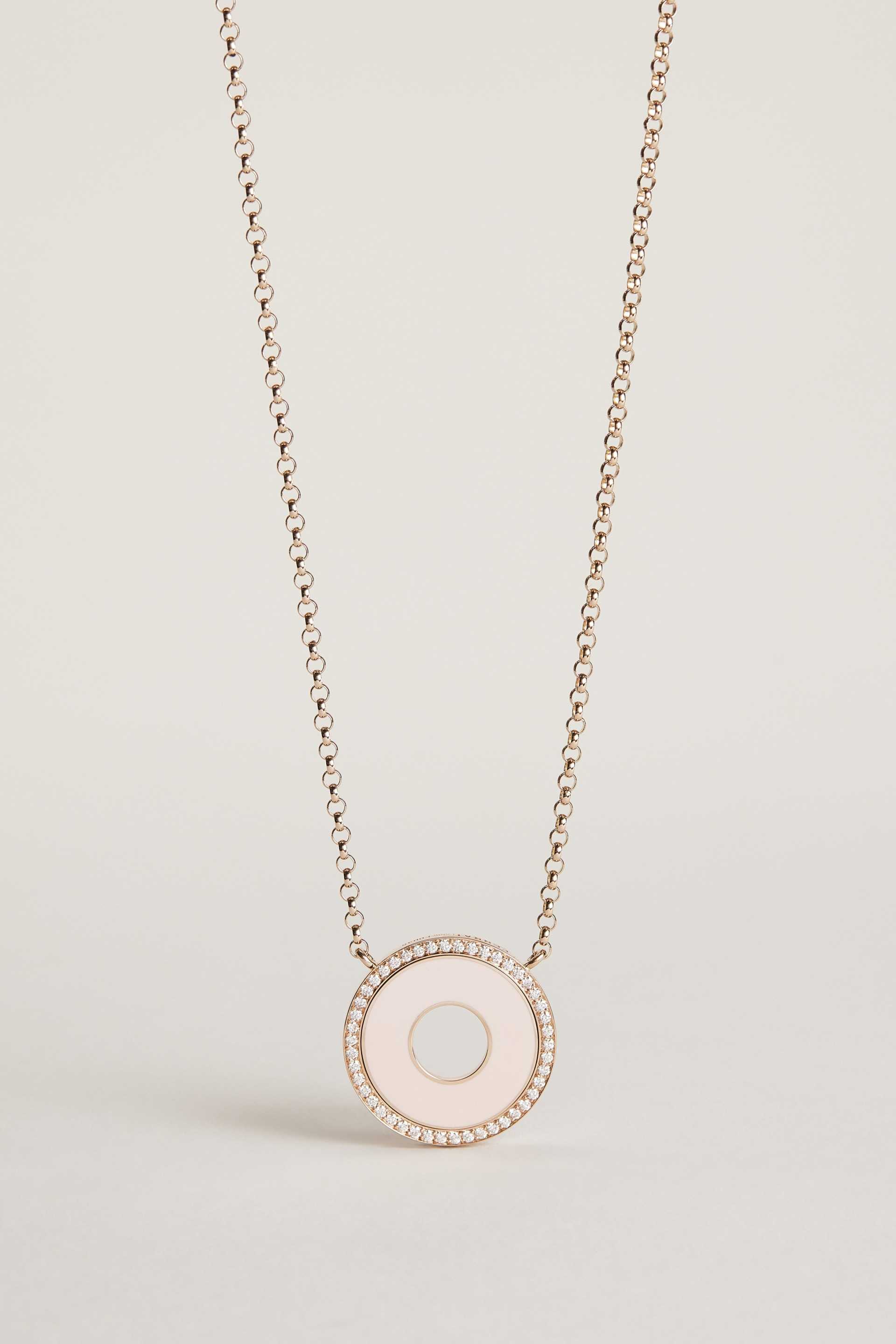 Paris Pink Lacquered Necklace