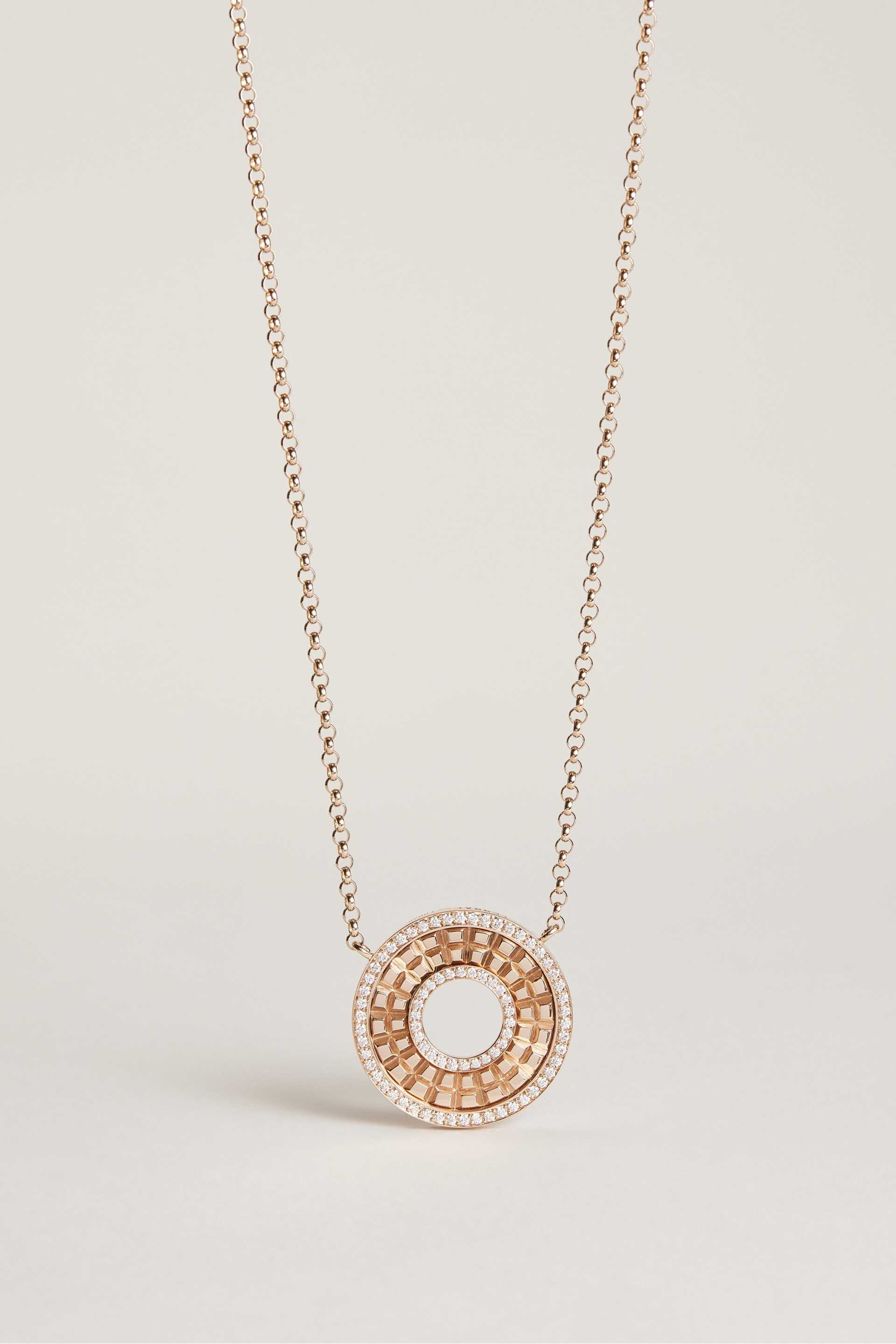 TRIOMPHE COLLIER DOUBLE ROND - Or Rose